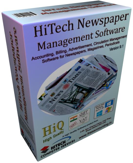 Newspaper software, Website Development, Hosting, Custom Accounting Software, Newspaper Software, Accounting software and Business Management software for Traders, Industry, Hotels, Hospitals, Supermarkets, petrol pumps, Newspapers Magazine Publishers, Automobile Dealers, Commodity Brokers etc